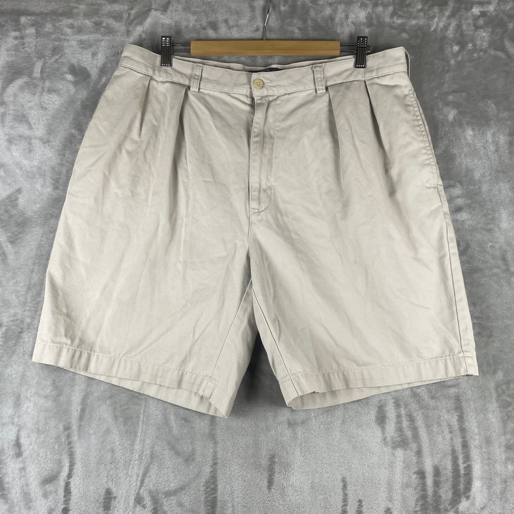 Polo Ralph Lauren Tyler Short Mens fits 36 Double Pleated Chino Cotton Shorts